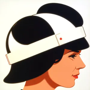 3D symbol sign in perspective view