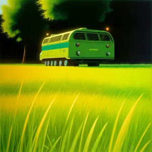 Tranquil Rural Landscape with Vast Fields and Clear Sky