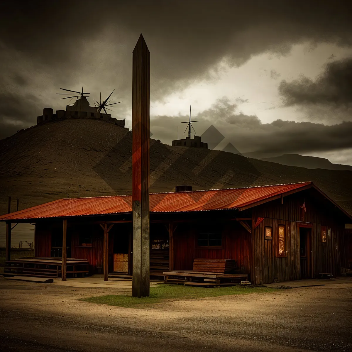 Picture of Monumental Tower against the Sky