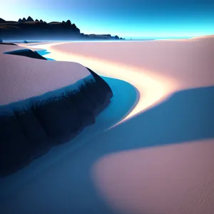 Serene Coastal Sunrise over Ocean