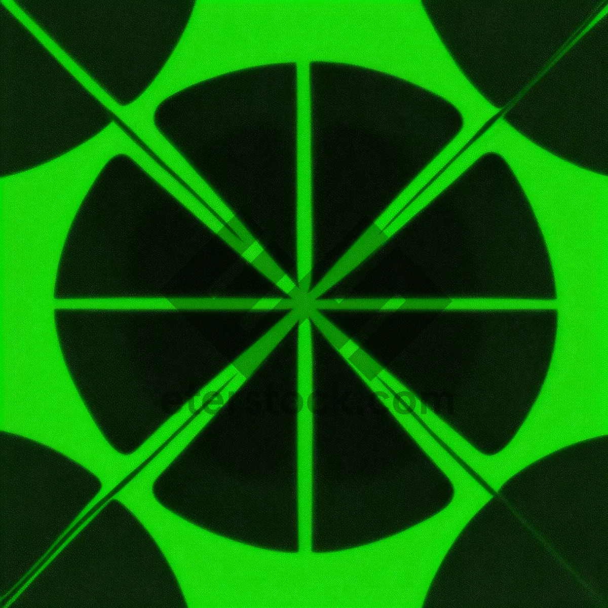 Picture of Illuminated Matrix of Futuristic Geometric Energy