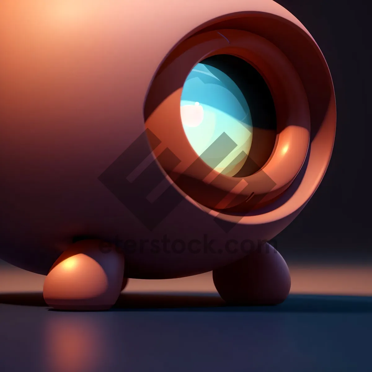 Picture of Shiny orange web button icon.