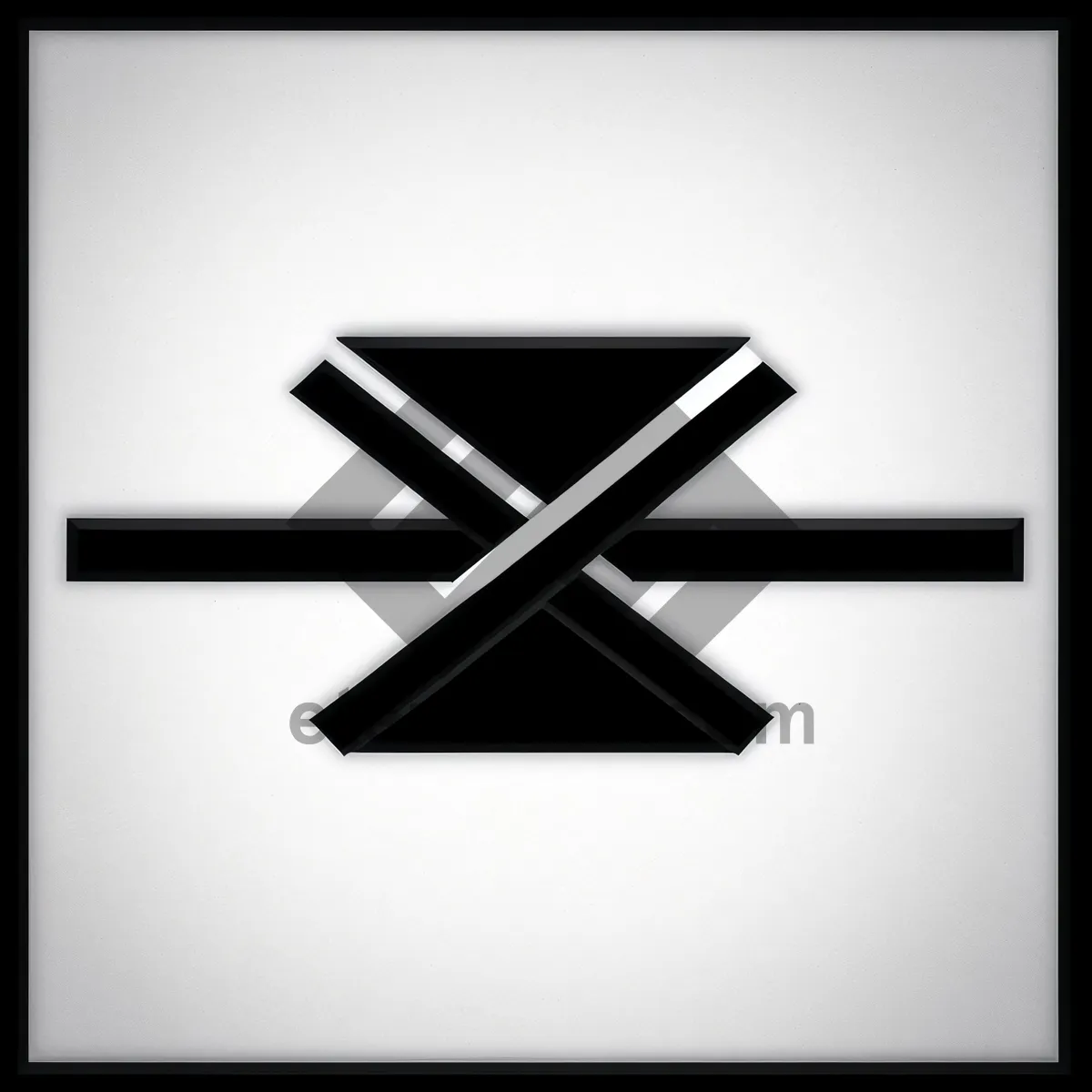 Picture of Black Gem 3D Symbol Design Icon