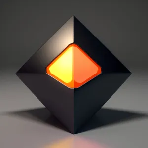 Glass Box Icon - Solid 3D Matter Symbol