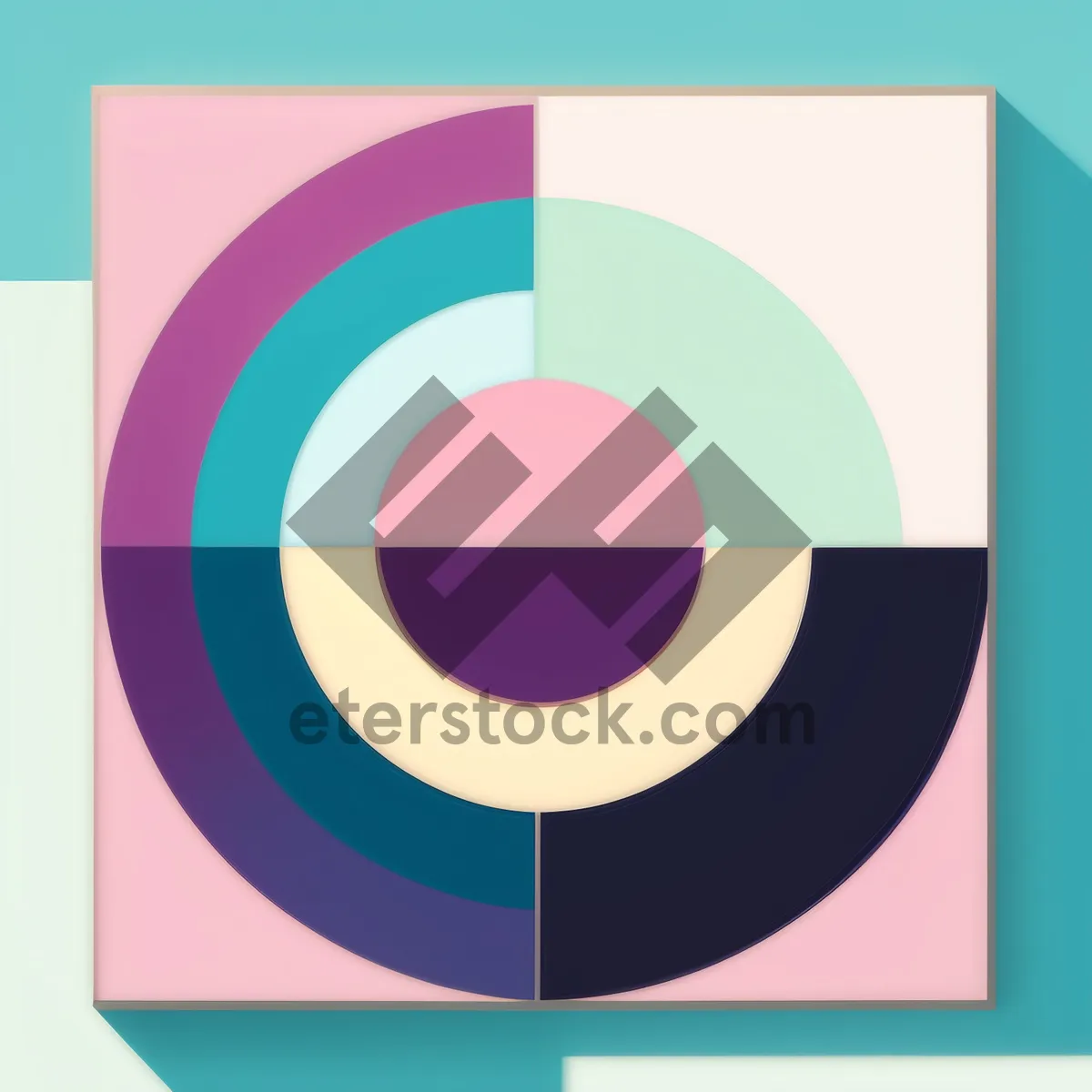 Picture of Web Design Symbol: Circle Graphic Button