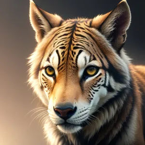 Majestic Jungle Hunter: Tiger Stripes in the Wild