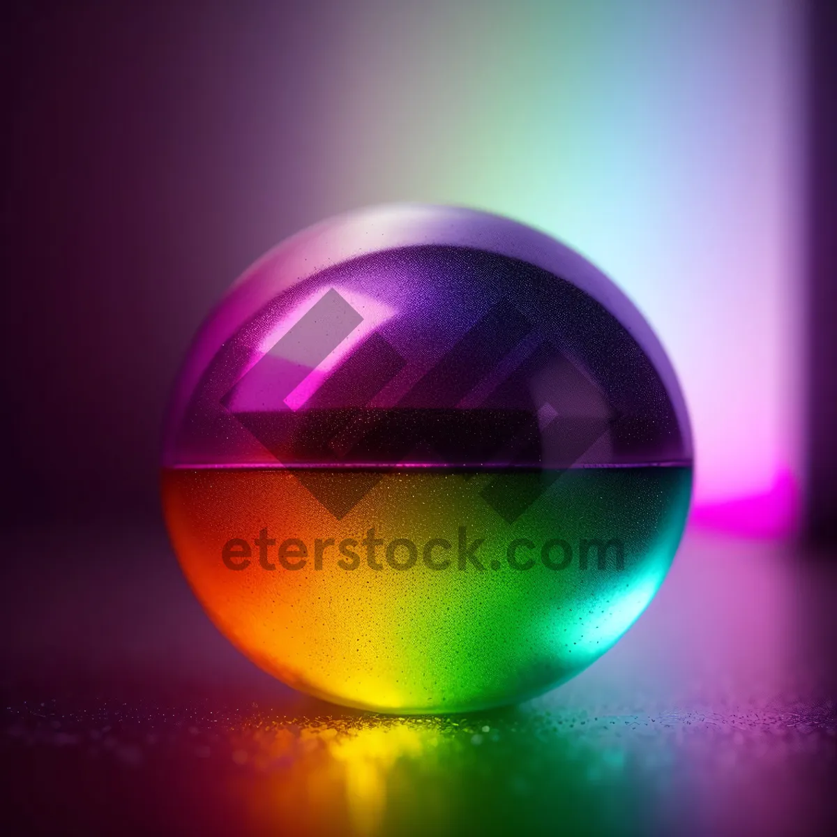 Picture of Shiny Glass Button with Reflection