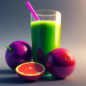 Refreshing Citrus Fruit Juice in Glass