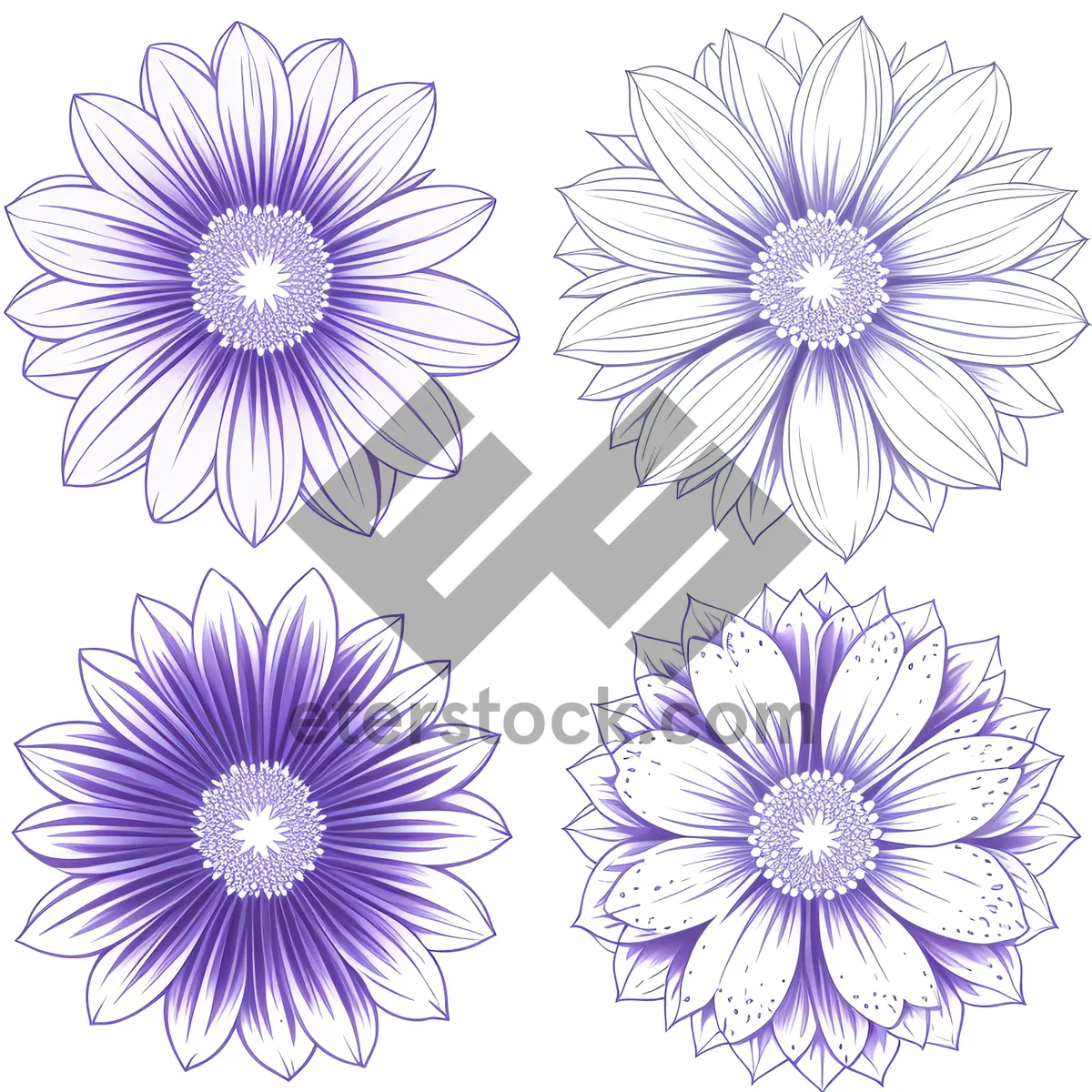 Picture of Lilac Lotus: Ornate Floral Design for Holiday Decor