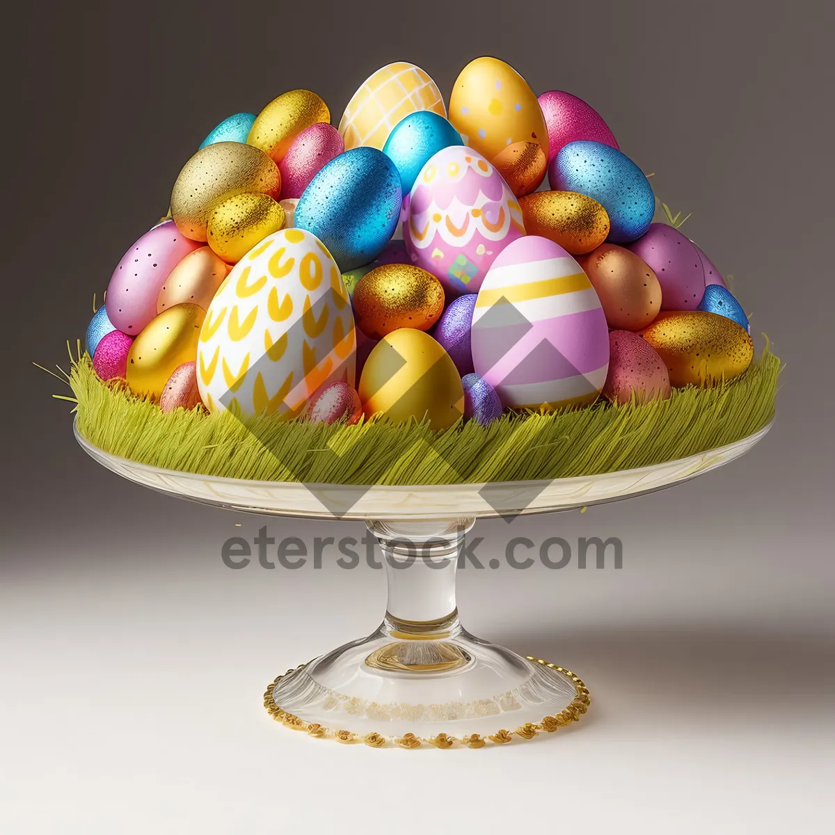 Picture of Vibrant Fruit Basket with Colorful Grapes