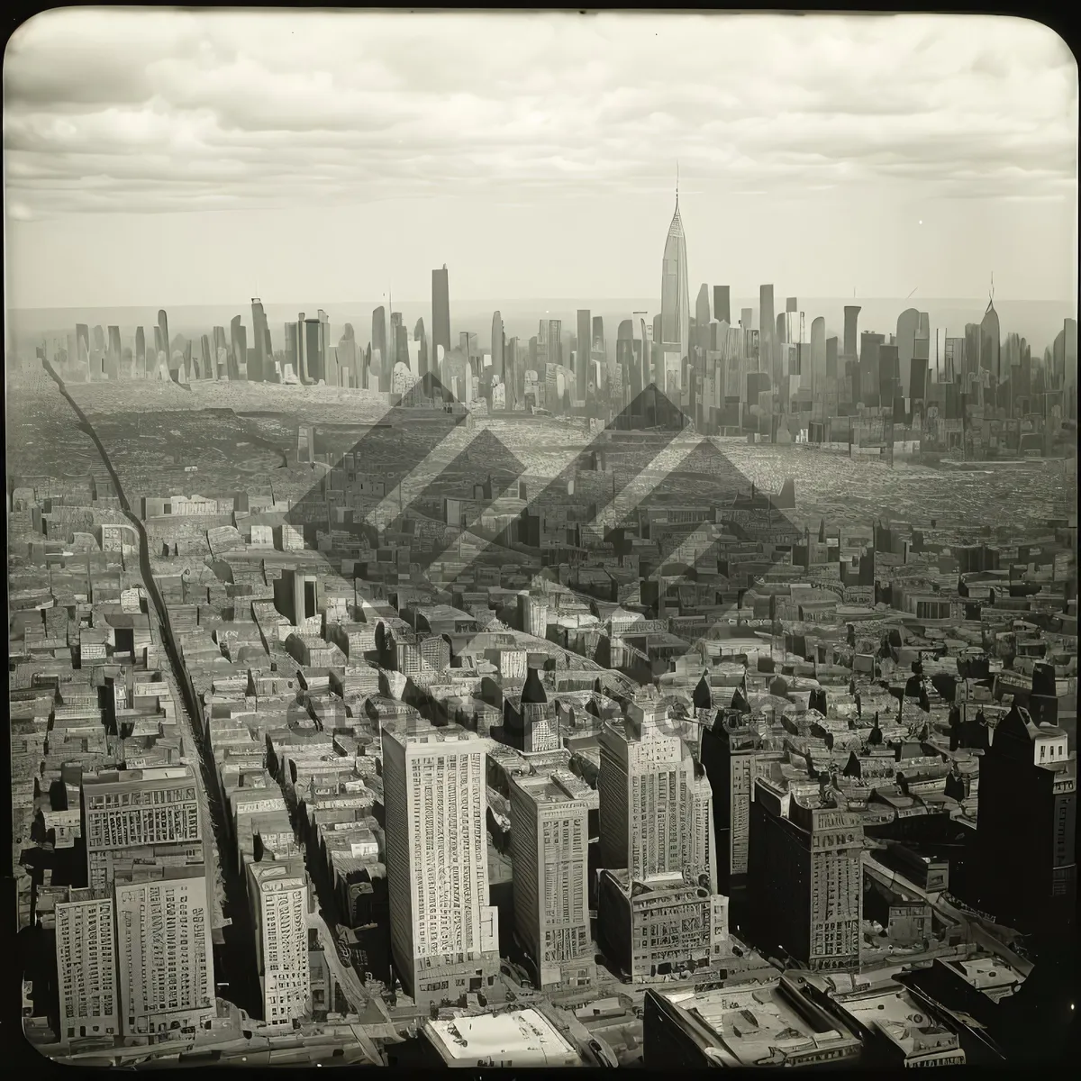 Picture of Urban Skyline: Iconic Cityscape and Tower Memorial