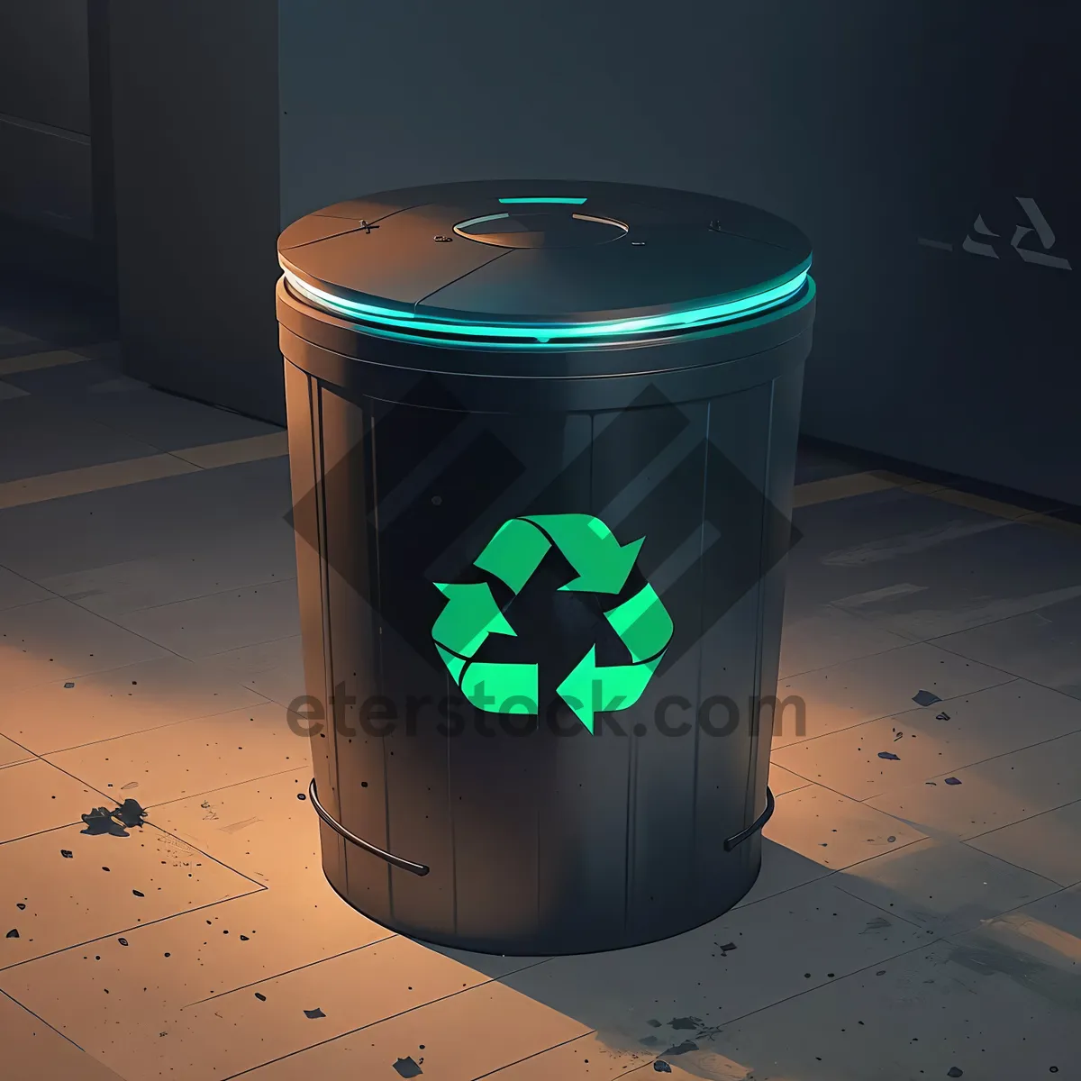 Picture of Bin Container Ashcan for Efficient Waste Management