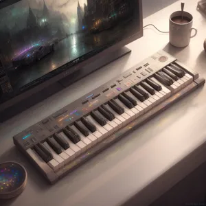 ElectroSynthKey: Cutting-edge keyboard instrument with dynamic sound sequencing capabilities.