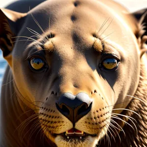 Majestic Tiger Cat with Piercing Eyes