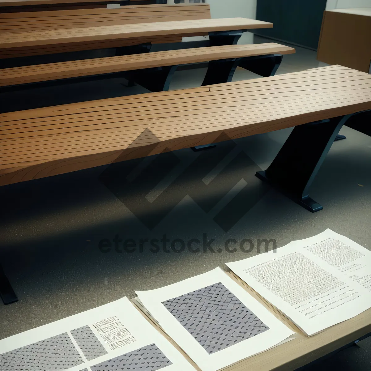 Picture of Portable Laptop on Office Desk