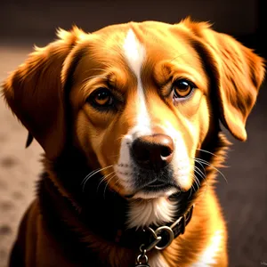 Adorable Golden Retriever Puppy on Leash