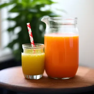 Healthy Orange Tea Refreshment in Glass