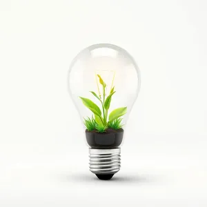 Light bulb representing energy and eco-friendly ideas