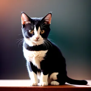 Curious Tabby Kitty with Adorable Whiskers