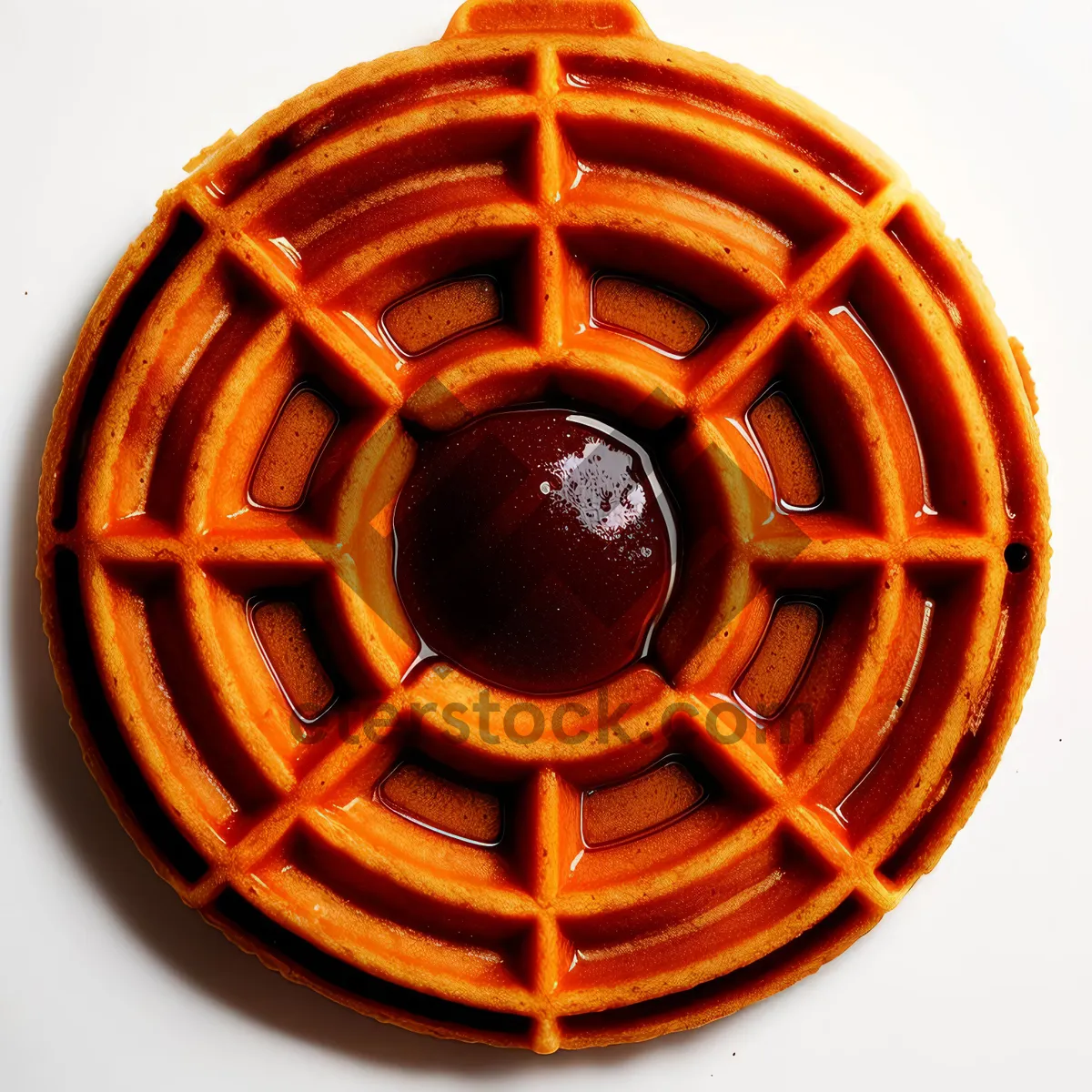 Picture of Delicious Chocolate Syrup Circle: Sweet 3D Candy Confectionery