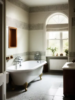 Luxurious Modern Bathroom with Elegant Interior Design