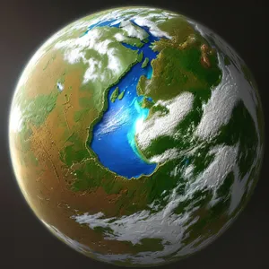 3D Planet Earth in Space