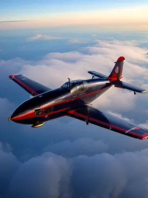Skyward Voyage: Jet Aircraft Soaring in Flight