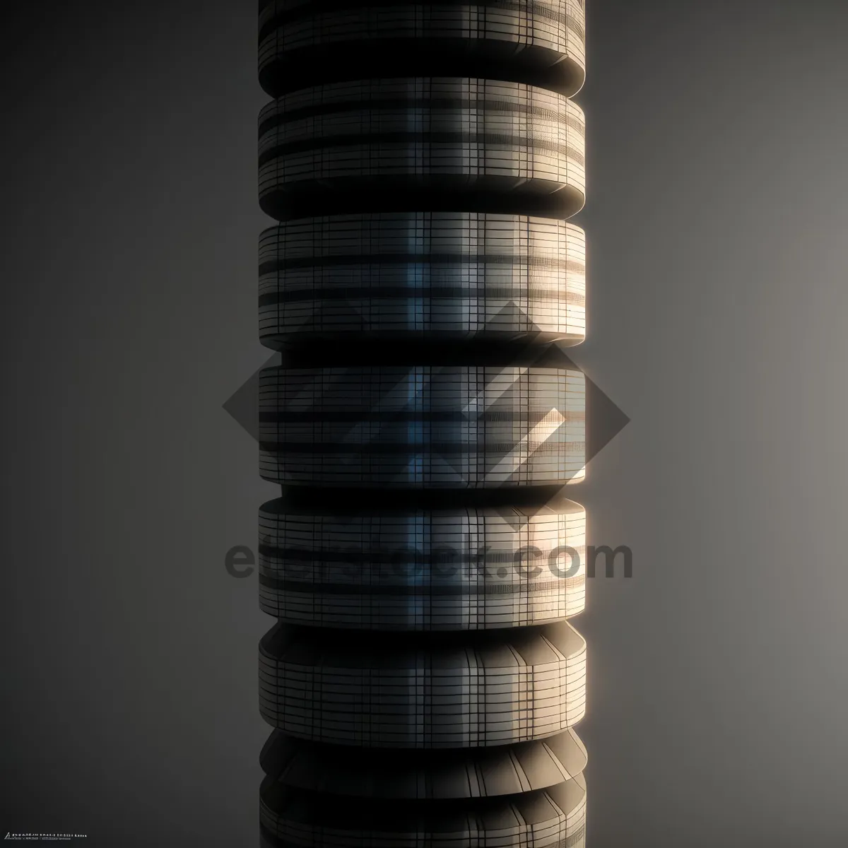 Picture of Golden Coin Stack: Symbol of Wealth and Finance