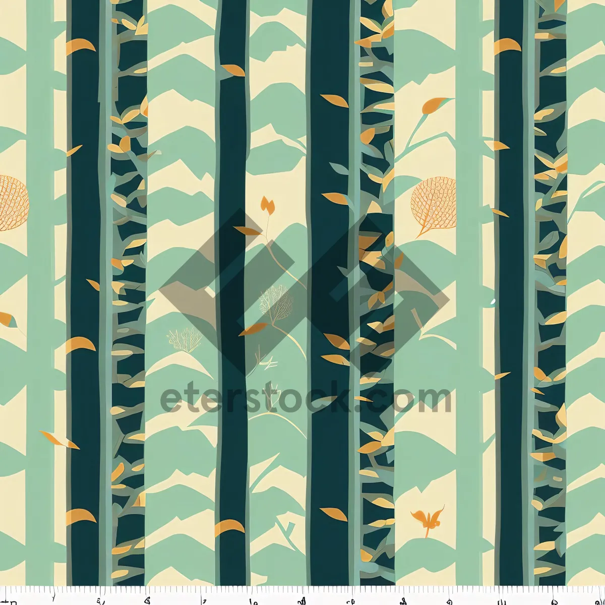 Picture of Artistic Graphic Wallpaper with Checkered Pattern and Decorative Frame