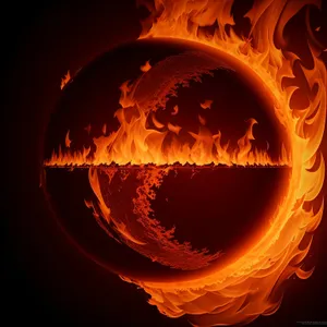 Fiery Heat: A Captivating Blaze of Orange Flame