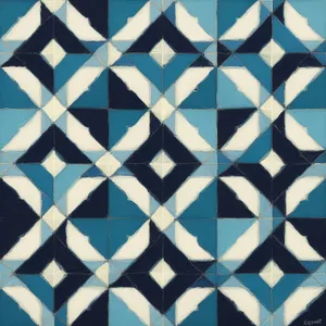 Geometric Retro Mosaic Pattern Design for Wallpaper