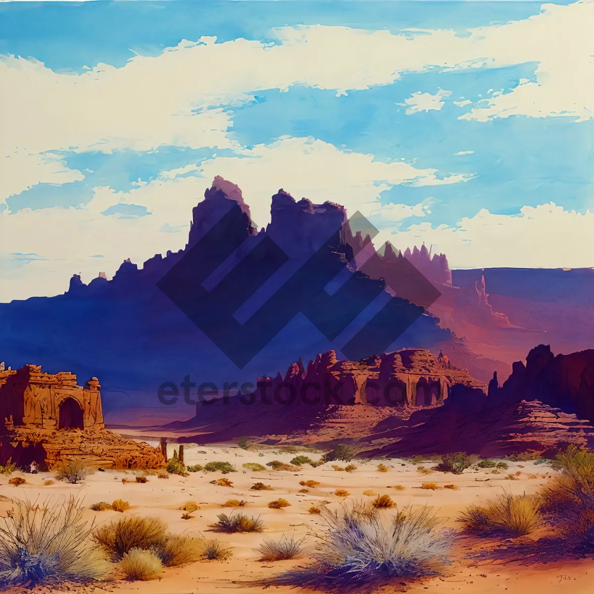 Picture of Majestic Desert Castle in the Southwest Outdoors