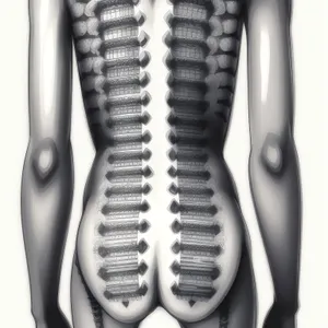 3D Human Abdominal X-Ray: Anatomy Revealing Skeletal Health