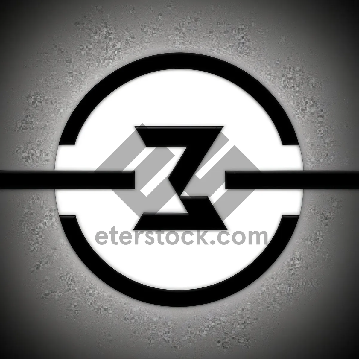 Picture of Shiny Black Glass Circle Button Set with Lightning Symbol