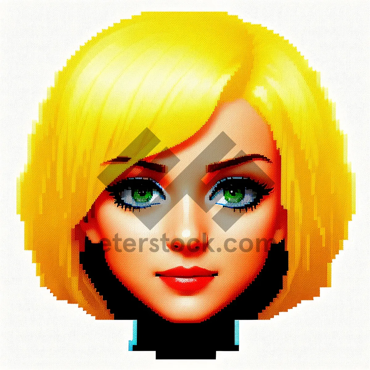 Picture of Blond Winter Hat: Cute Smiling Lady with Attractive Haircut