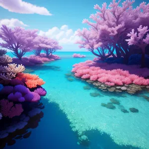 Colorful Coral Reef Underwater: Exotic Marine Life