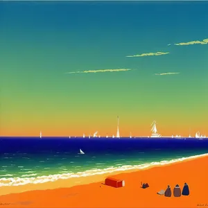 Sunset Beach Paradise - Turquoise Waters and Clear Skies