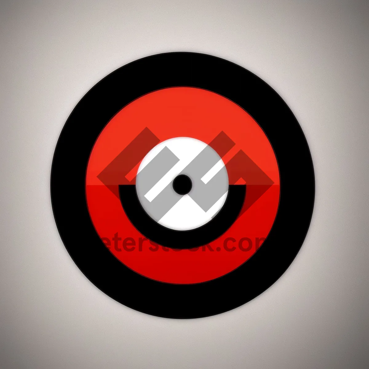 Picture of Shiny Music Icon - Modern Round DJ Disk Button