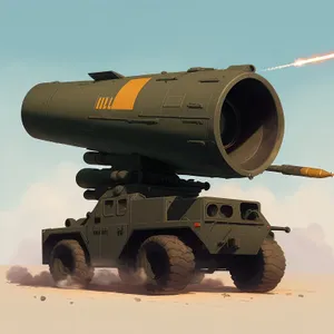 Skyrocketing industry: Advanced missile in the field.