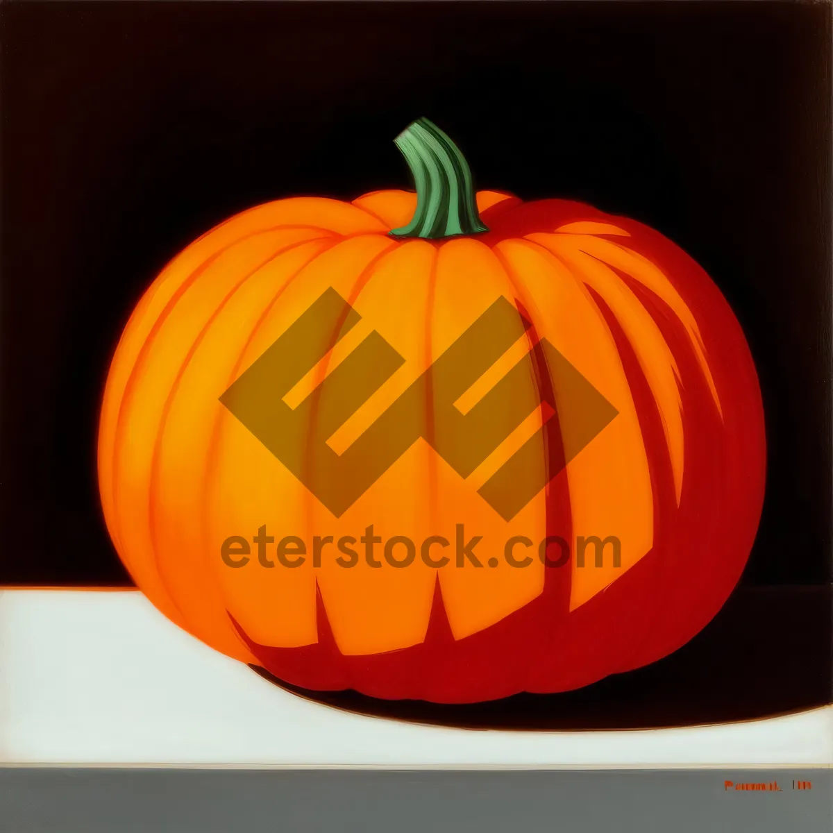 Picture of Autumn Harvest: Pumpkin Jack-o'-lantern Decoration