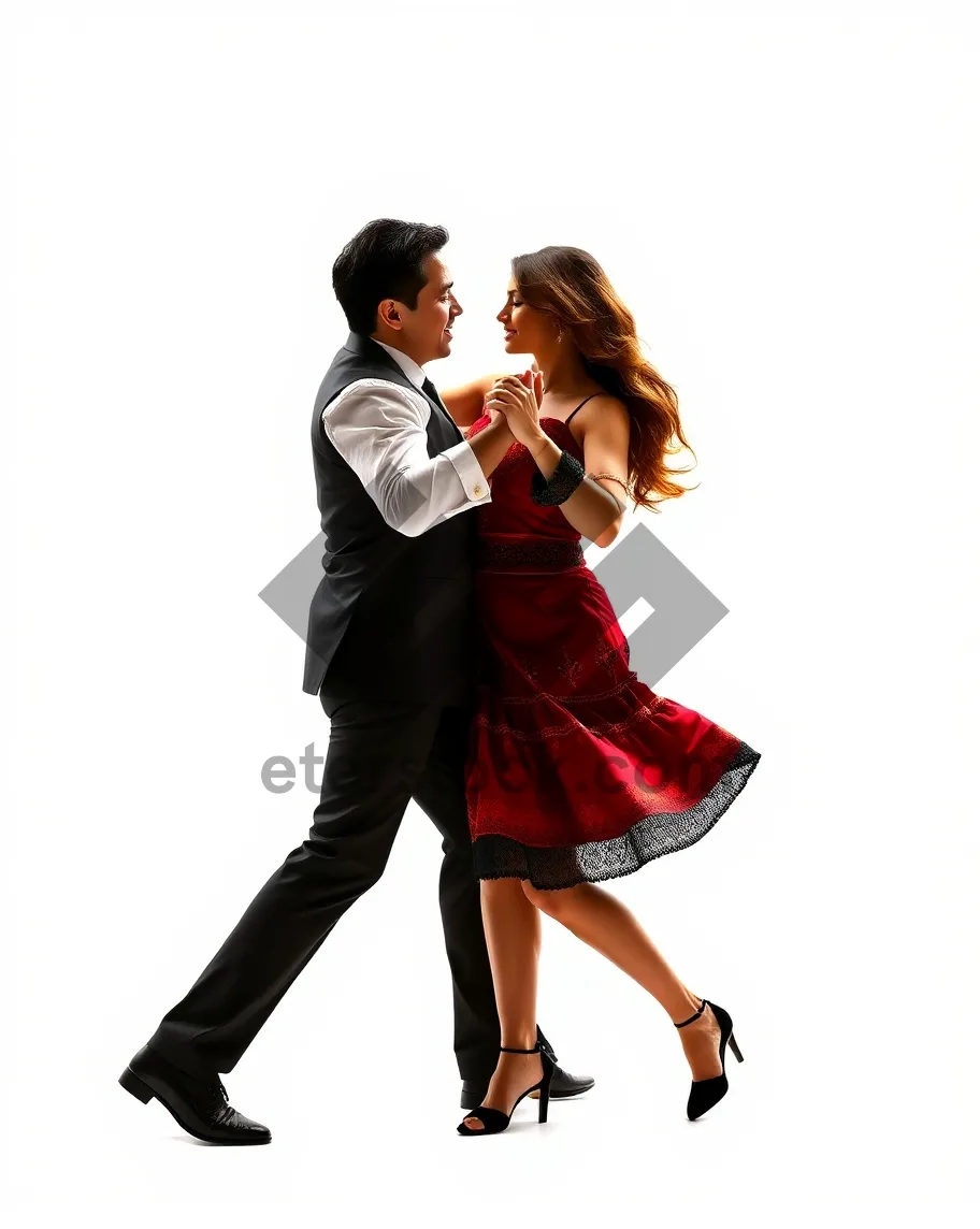 Picture of Sexy man dancing in captivating fashion art