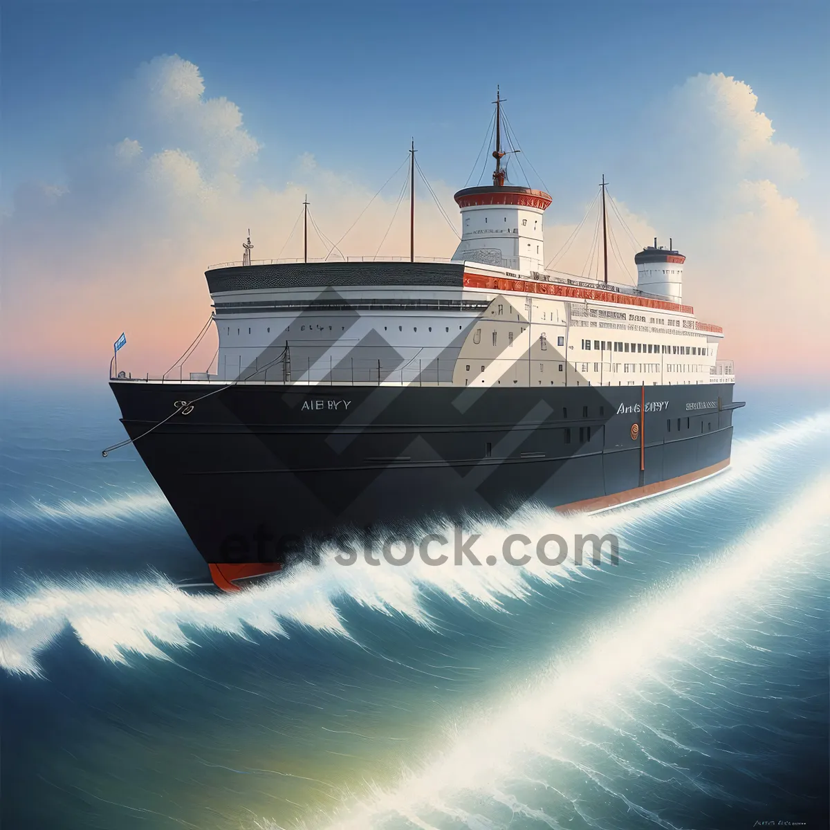 Picture of Luxury Cruise Ship on the Ocean