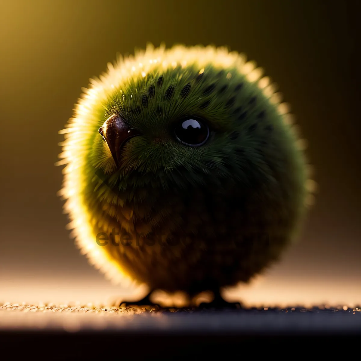 Picture of Fluffy Nut Marmoset Resting on Chestnut Tree