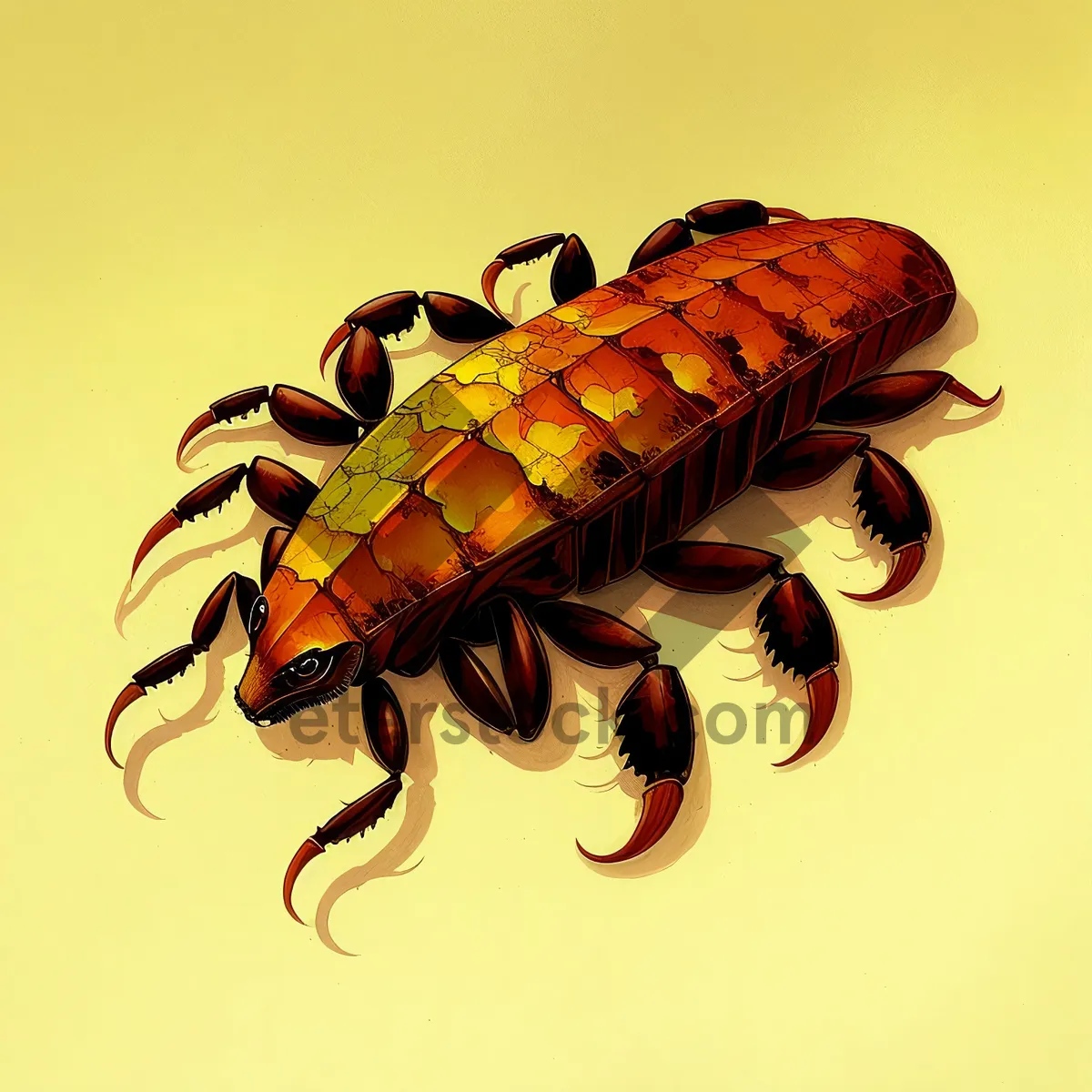 Picture of Cockroach close-up: A delectable crustacean dish!