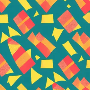 Colorful geometric seamless square mosaic background