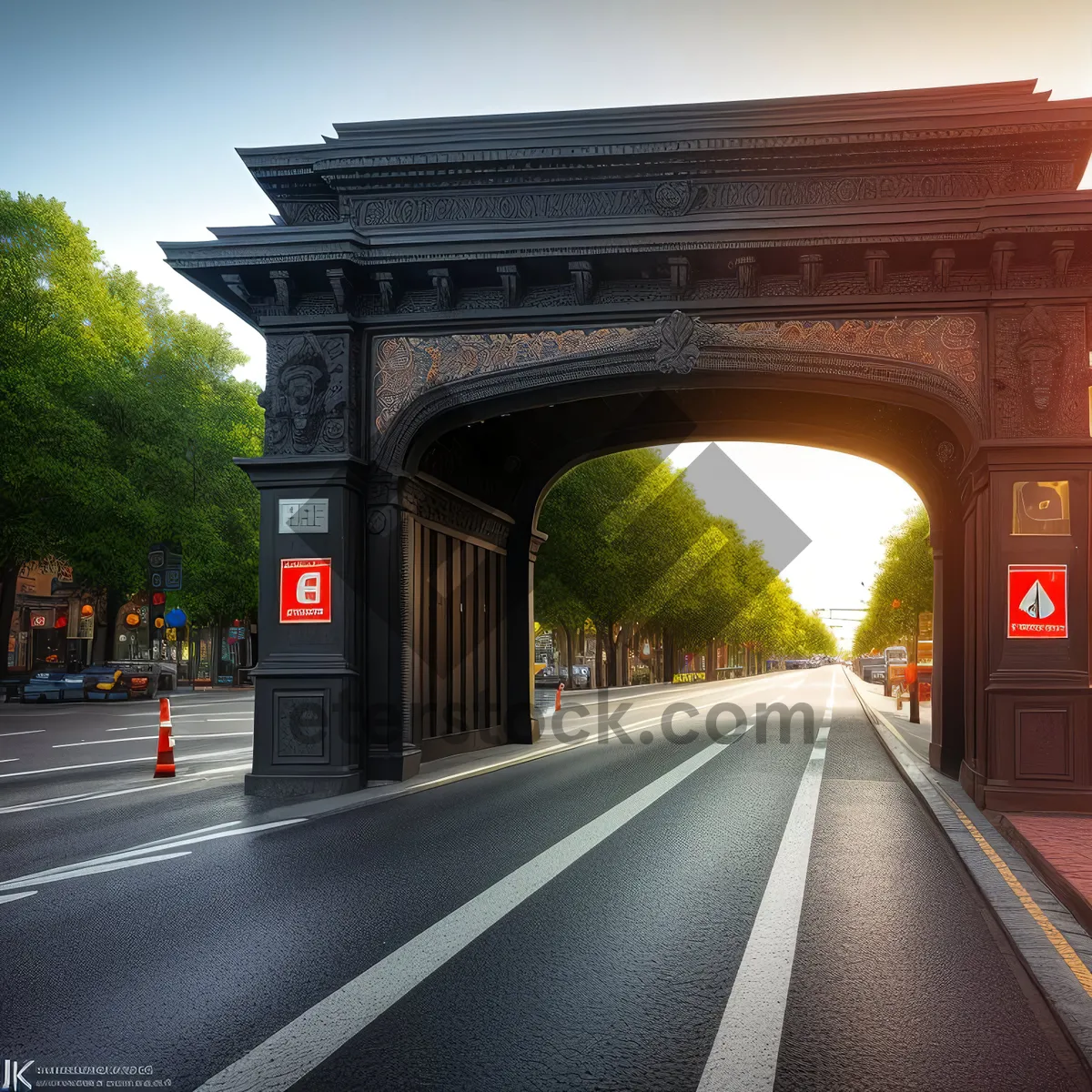 Picture of City's Timeless Triumphal Arch: Captivating Architectural Landmark