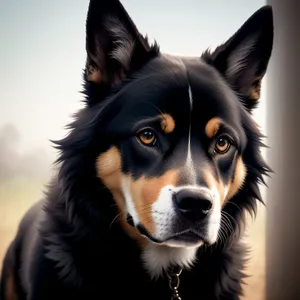 Beautiful Border Collie Shepherd Dog Portrait