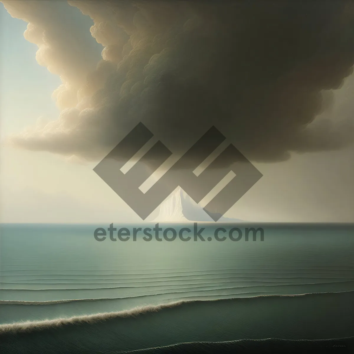 Picture of Serene Sunset Over Ocean Waves