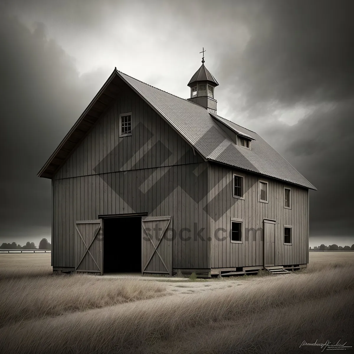 Picture of Rustic Tower Home with Boathouse and Sky