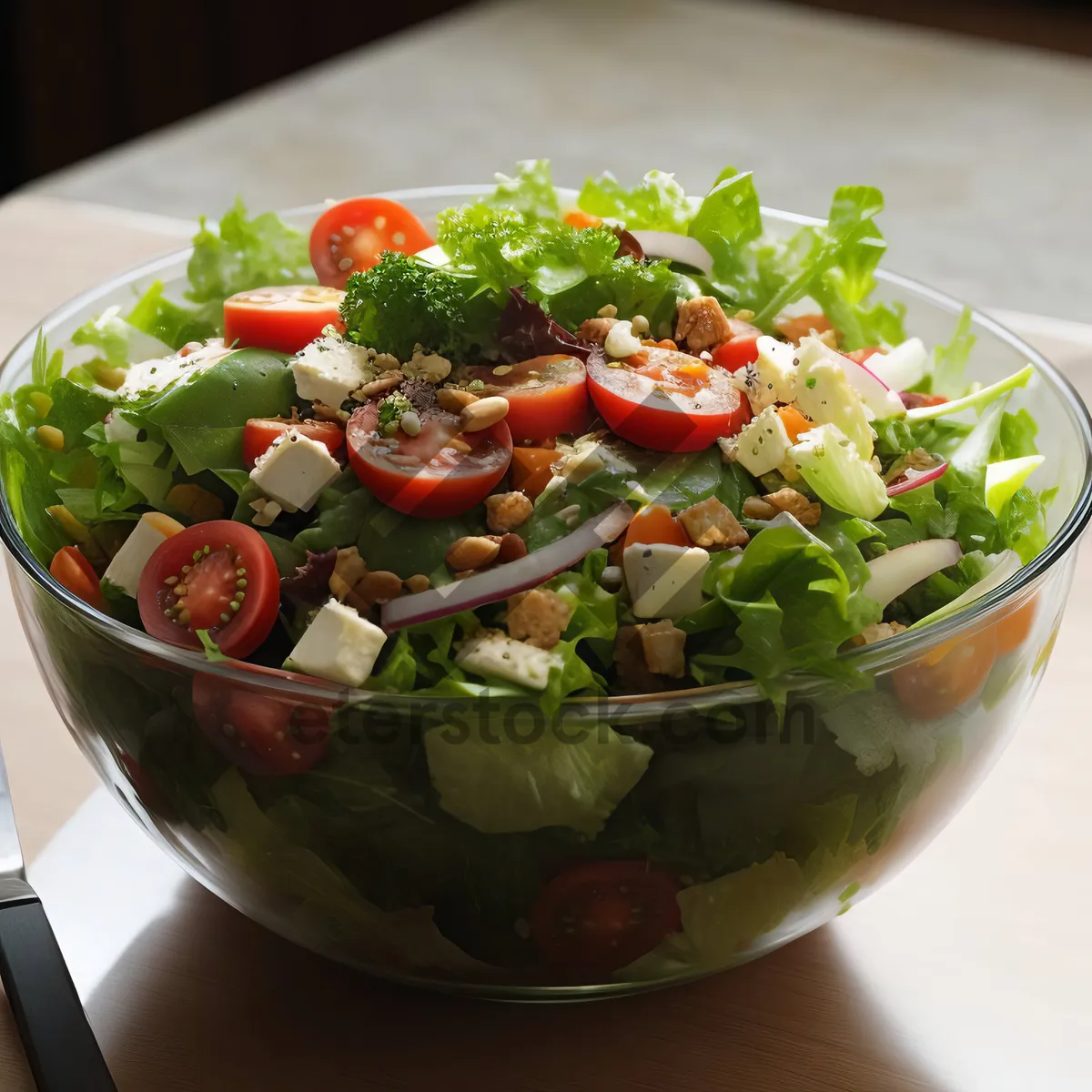 Picture of Delicious Vegetable Salad with Fresh Ingredients